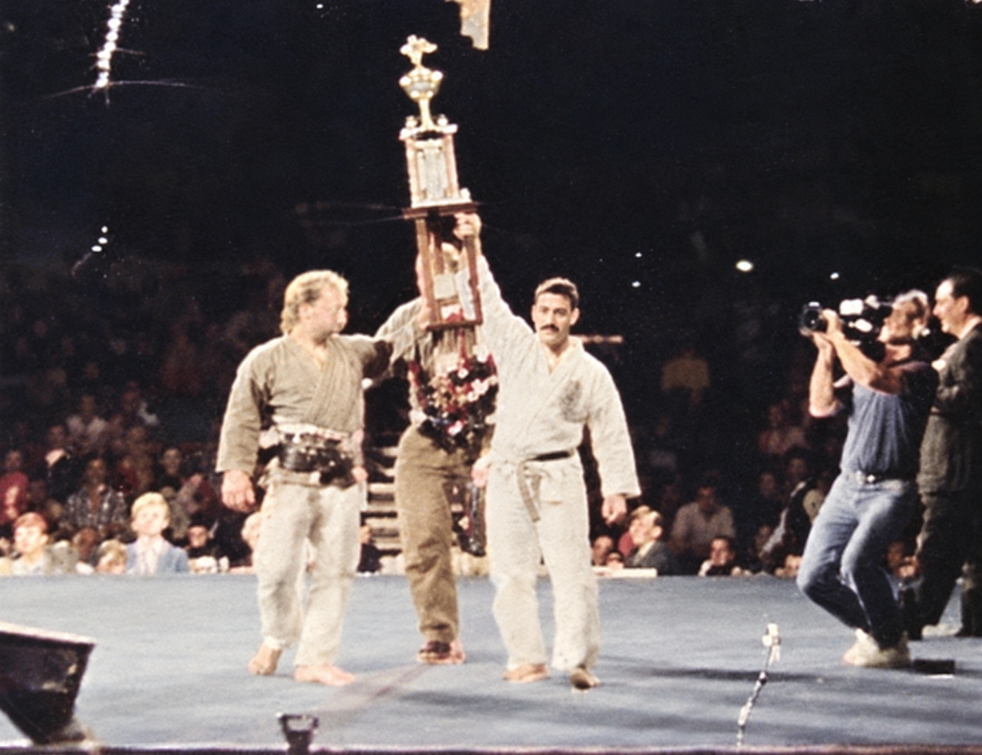 Young Albert Mady with a championship trophy after a tournament win